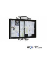 Werbe-/Infotafel aus Metall zur Wandbefestigung h140208