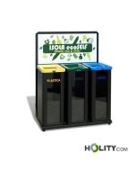 Abfallbehälter für die Mülltrennung h140250