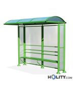 Überdachung Bushaltestelle mit Sitzbank  h140255-de