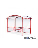 Überdachung Bushaltestelle mit Sitzbank h140257