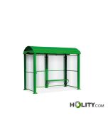 Überdachung Bushaltestelle mit Sitzbank h140259