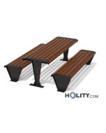 Picknick Tisch mit Bänken für Park h140271