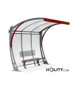 Überdachung Bushaltestelle mit Überhang h140293