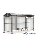 Überdachung Bushaltestelle mit Sitzbank h140294