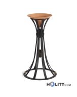 Aschenbecher aus Metall als Stadtmobiliar h14049