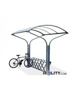 Fahrradständer mit Regenschutz h14056