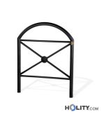 Abgrenzungsbarriere mit Rundprofil aus Stahl h14066