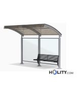 Überdachung Bushaltestelle mit Ausladung h140_344