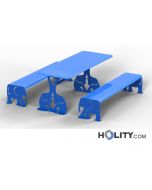 Picknicktisch mit Bänken für Parkanlagen h140_363