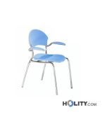 Stapelbarer Konferenzstuhl mit Armlehnen h15962