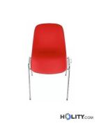 Feuerfester Konferenzstuhl mit Reihenverbinder h15969