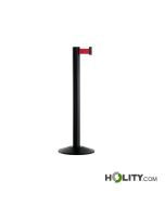 Aluminium-Abgrenzpfosten-mit-Band-h16206
