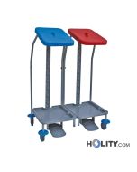 Sackhalter-Wagen-für-die-Sammlung-von-schmutziger-Wäsche-h17925