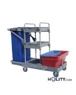 Reinigungswagen mit Eimer à 35 Liter h17929