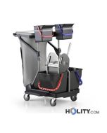 Profi Reinigungswagen mit Sackhalterung und Deckel h179_44