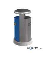 Abfallbehältersystem zur Mülltrennung mit zwei Fächern h191_105