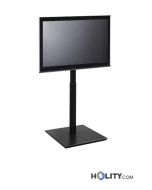 TV-Bodenständer-mit-höhenverstellbarer-Struktur-und-Rollen-h19319