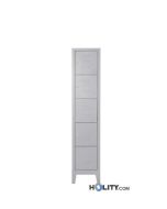 Schliessfachschrank aus Blech h22817 - 5 Plätze