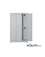 Schliessfachschrank mit 6 Fächern h22819