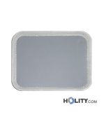 Rechteckiges Kantinen-Tablett für Fast-Food, etc h24277