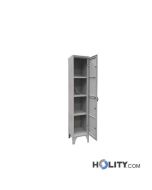 Fächer- Ausgabeschrank mit Füßen und 4 Fächern h283_39