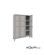 Fächer- Ausgabeschrank mit Füßen und 12 Fächern h283_43