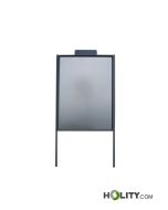Werbe-/Infotafel als Stadtmobiliar aus Metall h28728