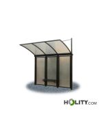 Überdachung Bushaltestelle mit Sitzbank h28736