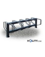 Fahrradständer grau anthrazit zweiseitig h28748