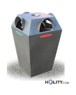 Abfallbehältersystem zur Mülltrennung mit Aschenbecher h28783