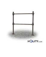 Absperrung für Fußgänger aus Stahl + Aluminium h287_128