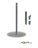 Herausnehmbarer Stahlpoller h287_167