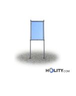 Werbe-/Infotafel als Stadtmobiliar aus Metall
