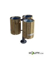 Holz-Abfalltrennsystem ohne Überdachung h287_399