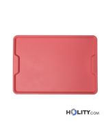 Rechteckiges Tablett für Fast-Food mit Griff h30322