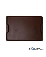 Rechteckiges Tablett mit Griffmulden h30341