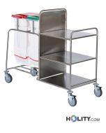 Wäschewagen aus Stahl für Krankenhaus h31517