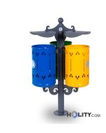 Ökologische Insel zur Mülltrennung h35031