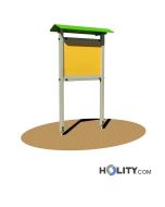 Werbe-/Infotafel aus Aluminium für Parkanlagen h350_177