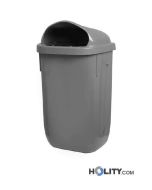 Mülleimer für Außenbereich, Fassungsvermögen 50 Liter h42414