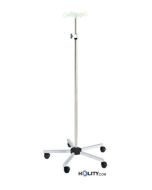 Infusionsständer mit Rädern u. fluoreszierenden Haken h44206