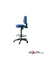 Hocker für Arztpraxis mit Rückenlehne h449_64