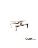 Rechteckiger-Picknicktisch-mit-Bänken,-6-Sitzplätze-h463_17