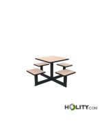 Picknicktisch-mit-Sitzflächen,-4-Sitzplätze-h463_23