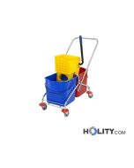 Doppelter Moppeimer mit Mopppresse 2 x 23L h464_203