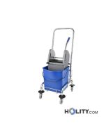 Wagen mit Moppeimer und Mopppresse 24 Liter h464_204