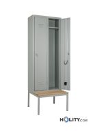 Spindschrank für Umkleiden mit Sitzbank h471_10