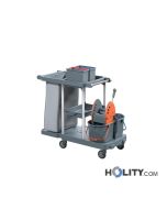Reinigungswagen mit Sackhalterung h489_19