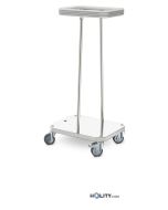 Edelstahl-Sackhalter-Wagen-1-Platz-antistatische-Räder-h492_32