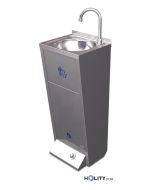 Handwaschbecken aus Edelstahl, Standmodell h509_07